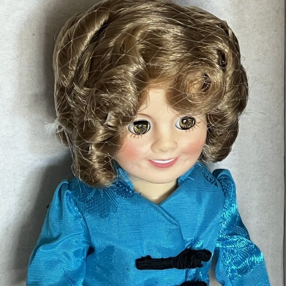 Vintage SHIRLEY TEMPLE 8" DOLL 1982 Ideal Asian Outfit Blue Black Box Tag - Picture 2 of 13